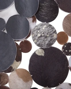 Matot<Beliani Matto Lehmannahka Ruskea/Kulta 140 Cm Sorgun