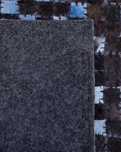 Matot<Beliani Matto Lehmannahka Ruskea/Sininen 160 X 230 Cm Ikisu