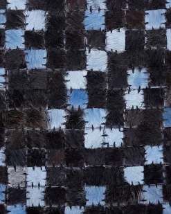 Matot<Beliani Matto Lehmannahka Ruskea/Sininen 160 X 230 Cm Ikisu