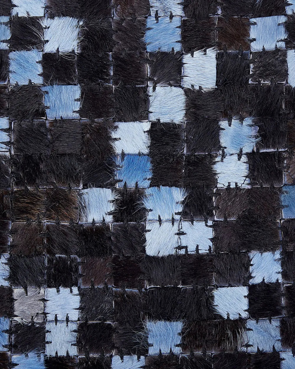 Matot<Beliani Matto Lehmannahka Ruskea/Sininen 160 X 230 Cm Ikisu