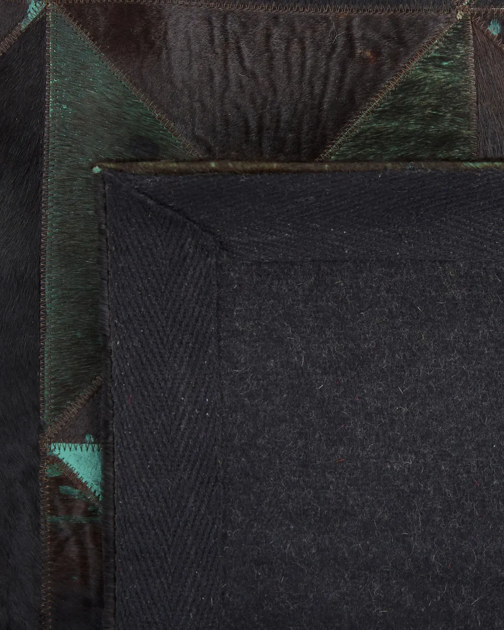 Best Sale Beliani Matto Lehmannahka Ruskea/Turkoosi 160 X 230 Cm Atalan