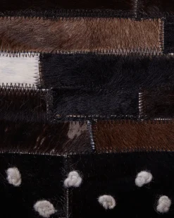 Best Sale Beliani Matto Lehmannahka Tummanruskea 160 X 230 Cm Akseki