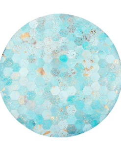 Matot<Beliani Matto Lehmannahka Turkoosi 140 Cm Zeytin