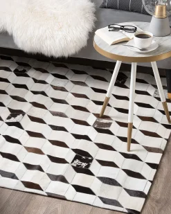 Matot<Beliani Matto Lehmannahka Valkoinen 160 X 230 Cm Alpkoy