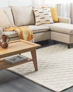 Hot Beliani Matto Luonnonvalkoinen 160 X 230 Cm Erzin