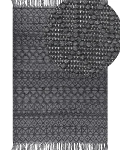 Matot<Beliani Matto Musta 200 X 300 Cm Alucra