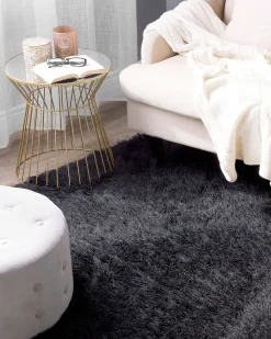 Matot<Beliani Matto Musta 160 X 230 Cm Cide