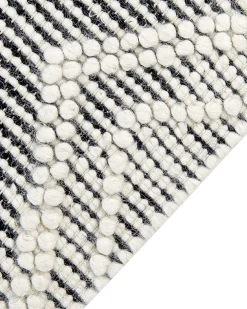 Discount Beliani Matto Musta/Valkoinen 160 X 230 Cm Pazar