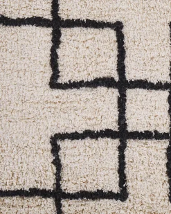 Matot<Beliani Matto Puuvilla Beige 160 X 230 Cm Turhal