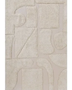 Matot<Beliani Matto Puuvilla Beige 160 X 230 Cm Diyadin