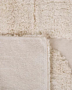 Matot<Beliani Matto Puuvilla Beige 160 X 230 Cm Diyadin