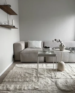 Matot<Beliani Matto Puuvilla Beige 160 X 230 Cm Diyadin