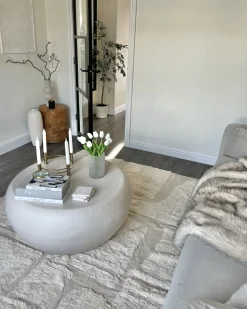 Matot<Beliani Matto Puuvilla Beige 160 X 230 Cm Diyadin