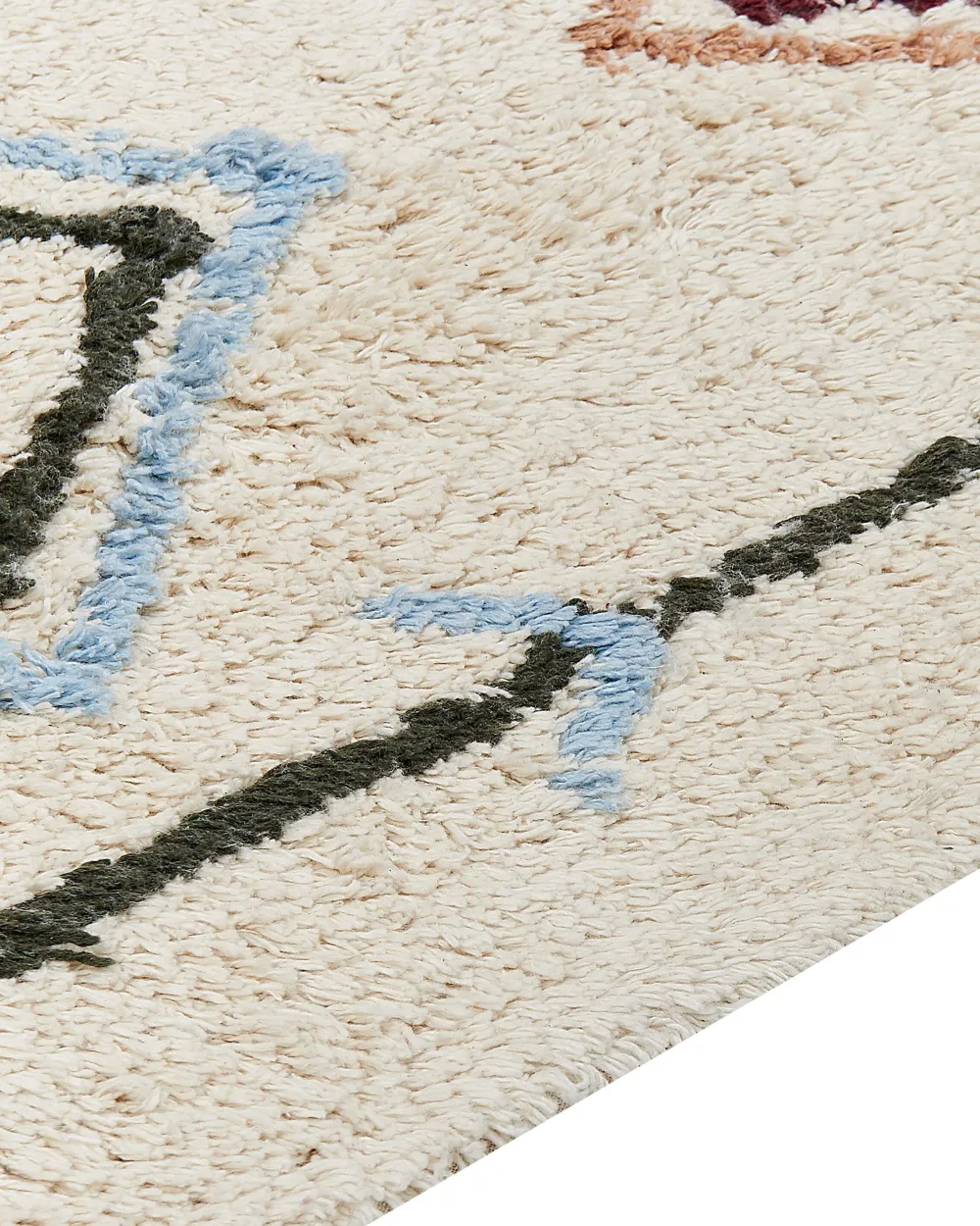 Online Beliani Matto Puuvilla Beige 160 X 230 Cm Corum