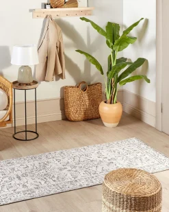 Discount Beliani Matto Puuvilla Beige 80 X 300 Cm Sellik