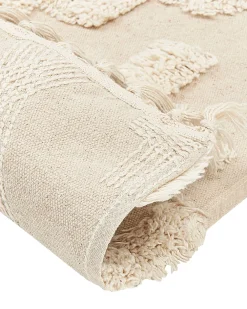 Matot<Beliani Matto Puuvilla Beige 160 X 230 Cm Itanagar