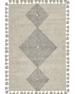 Discount Beliani Matto Puuvilla Beige 160 X 230 Cm Bulcok