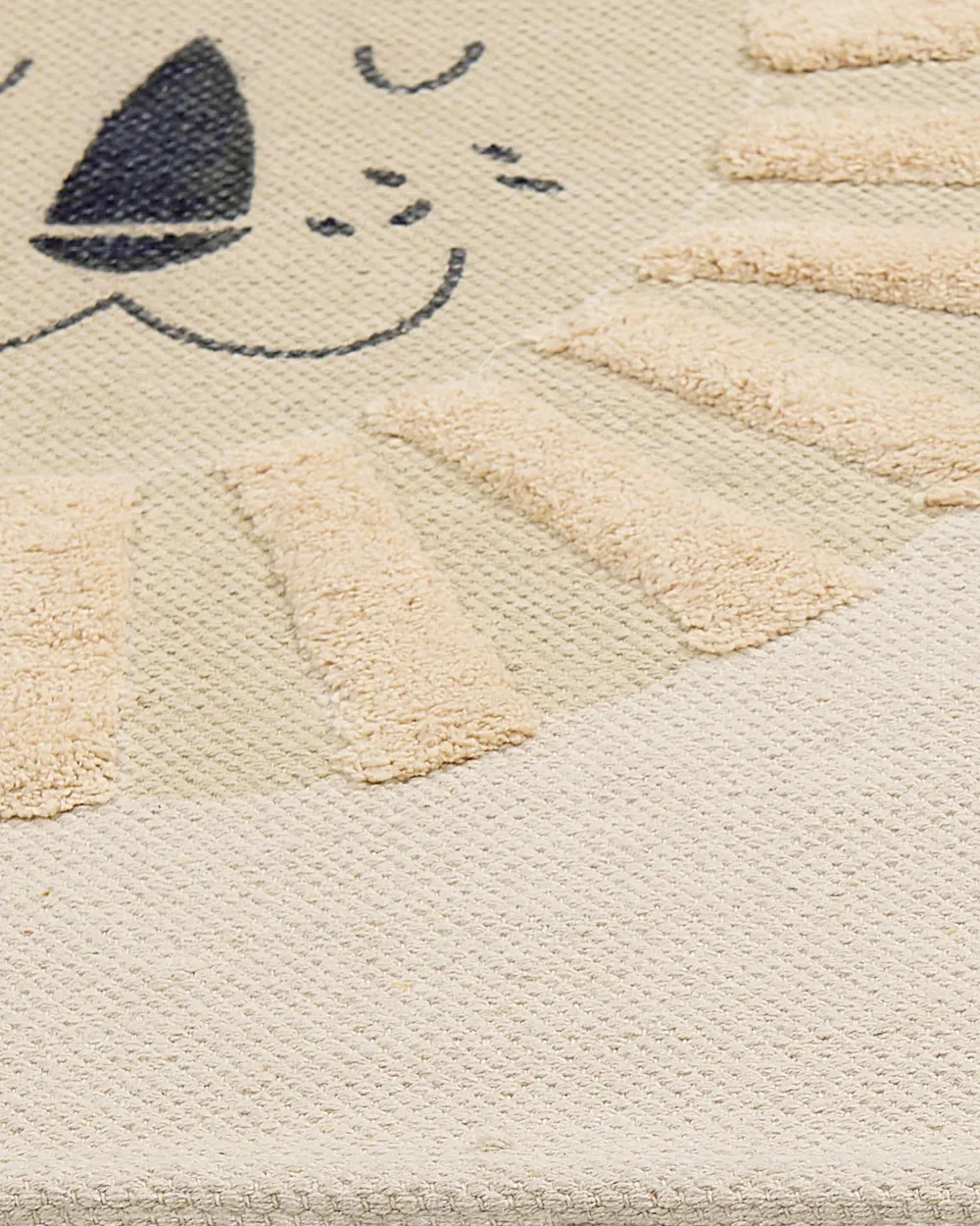 Lastenhuone<Beliani Matto Puuvilla Beige 80 X 150 Cm Balari