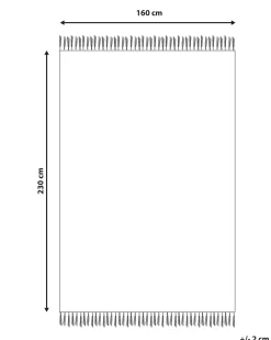 Cheap Beliani Matto Puuvilla Beige 160 X 230 Cm Suluova