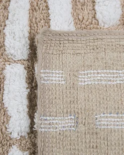 Matot<Beliani Matto Puuvilla Beige 120 X 180 Cm Ahirli
