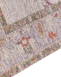 New Beliani Matto Puuvilla Beige 80 X 300 Cm Yanoba