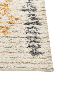 Clearance Beliani Matto Puuvilla Beige/Keltainen 160 X 230 Cm Kadapa