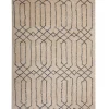 Outlet Beliani Matto Puuvilla Beige/Musta 160 X 230 Cm Maltepe