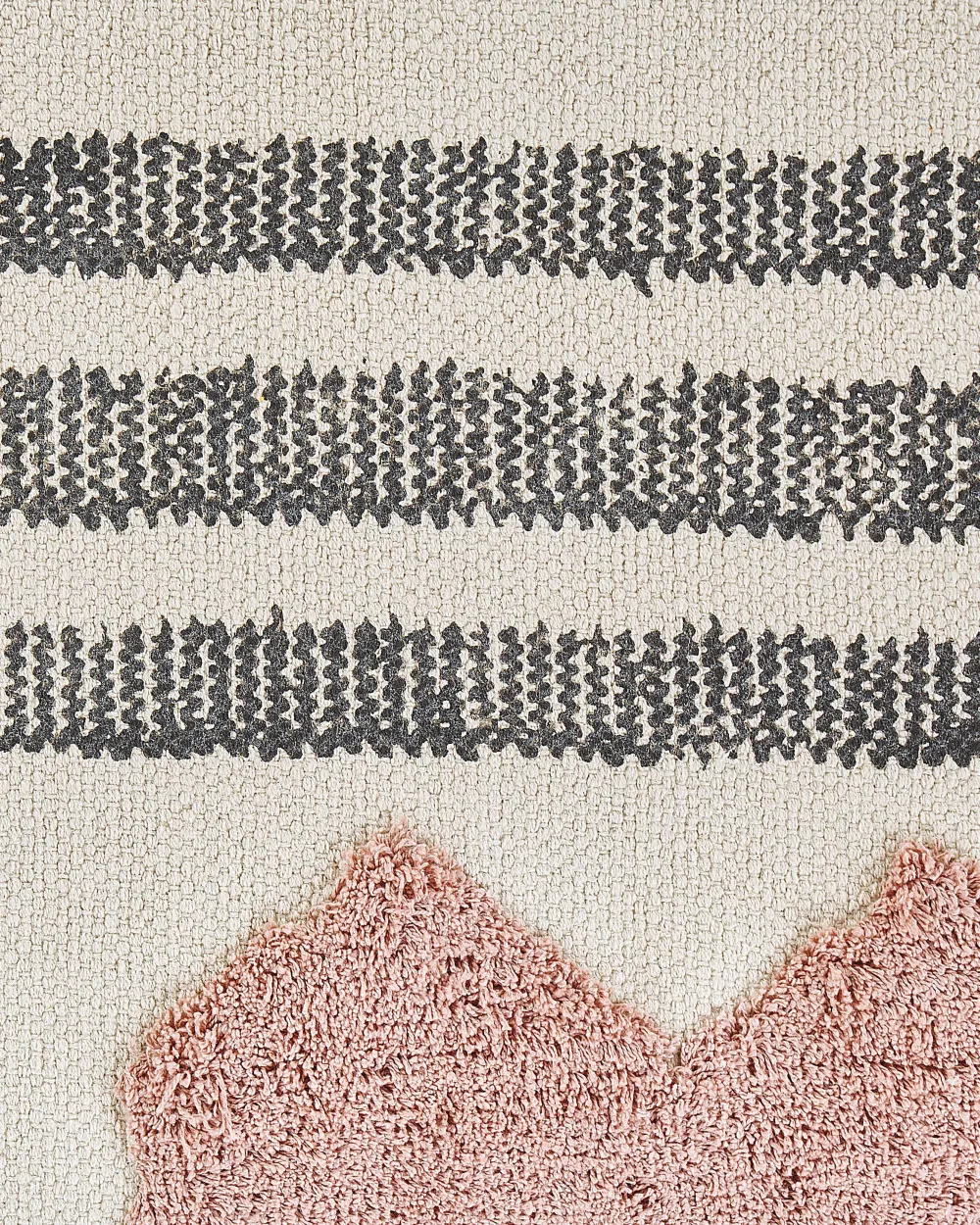 Best Sale Beliani Matto Puuvilla Beige/Musta 160 X 230 Cm Muradiye