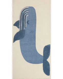 Shop Beliani Matto Puuvilla Beige/Sininen 80 X 150 Cm Selai