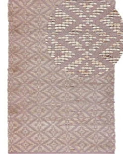 Matot<Beliani Matto Puuvilla Beige/Vaaleanpunainen 160 X 230 Cm Gerze