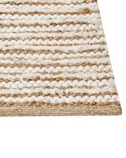 Matot<Beliani Matto Puuvilla Beige/Valkoinen 200 X 300 Cm Barkhan