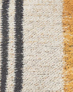 Matot<Beliani Matto Puuvilla Keltainen/Musta 140 X 200 Cm Katra