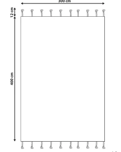 New Beliani Matto Puuvilla Monivarinen 300 X 400 Cm Zeynak