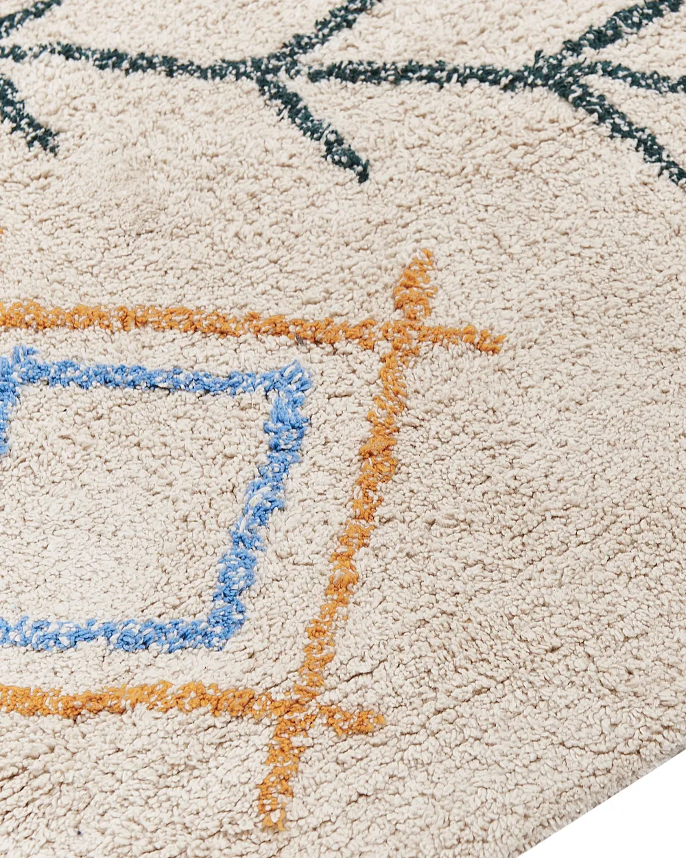 Shop Beliani Matto Puuvilla Monivarinen 160 X 230 Cm Kuskan