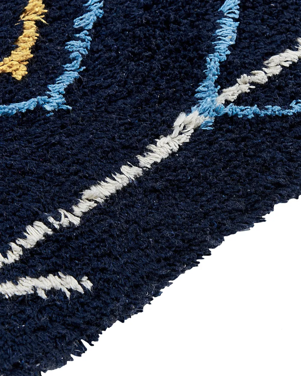 Store Beliani Matto Puuvilla Musta 160 X 230 Cm Corum