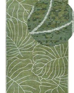 Cheap Beliani Matto Puuvilla Oliivinvihrea 200 X 300 Cm Sarmin