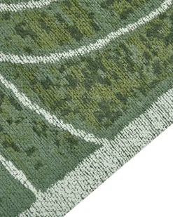 Cheap Beliani Matto Puuvilla Oliivinvihrea 200 X 300 Cm Sarmin