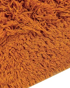 Shop Beliani Matto Puuvilla Oranssi 140 X 200 Cm Bitlis