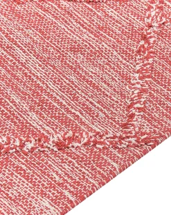 Matot<Beliani Matto Puuvilla Punainen 160 X 230 Cm Nigde