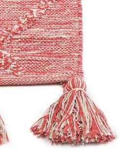 Matot<Beliani Matto Puuvilla Punainen 160 X 230 Cm Nigde