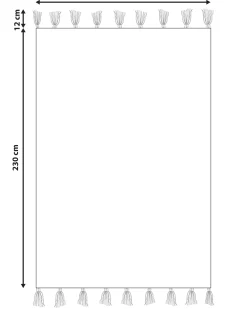 Matot<Beliani Matto Puuvilla Punainen 160 X 230 Cm Nigde