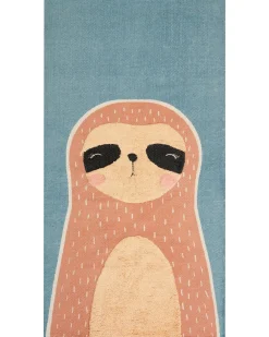 Fashion Beliani Matto Puuvilla Sininen/Oranssi 80 X 150 Cm Isak