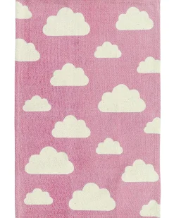 Shop Beliani Matto Puuvilla Vaaleanpunainen 60 X 90 Cm Gwalijar