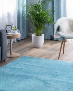 Best Beliani Matto Sininen 140 X 200 Cm Demre