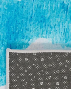 Online Beliani Matto Sininen/Harmaa 160 X 230 Cm Bozat