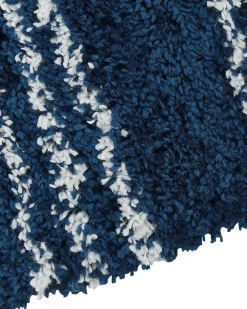 New Beliani Matto Sininen/Valkoinen 160 X 230 Cm Tashir