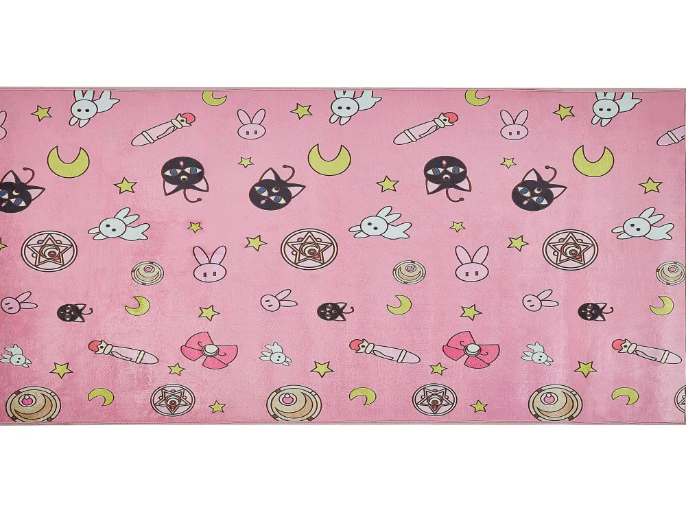 Lastenhuone<Beliani Matto Vaaleanpunainen 80 X 150 Cm Gozler