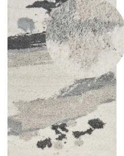 Matot<Beliani Matto Valkoinen/Harmaa 200 X 300 Cm Goris