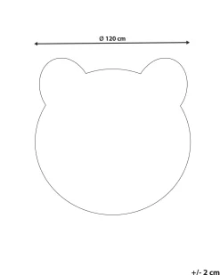 Hot Beliani Matto Valkoinen/Musta 120 Cm Panda