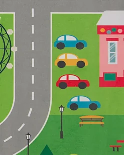 Lastenhuone<Beliani Matto Vihrea 80 X 150 Cm Seben